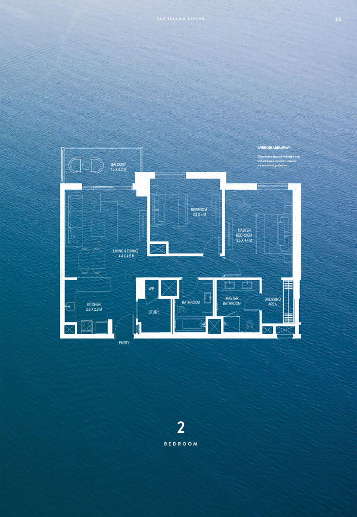 Water’s Edge Apartments by Aldar in Yas Island - Floor Plan